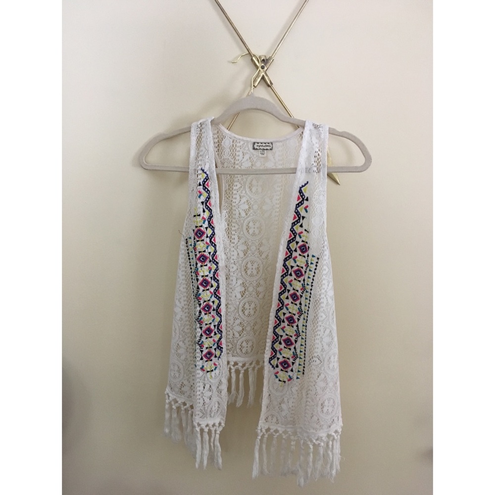 Coachella lace vest